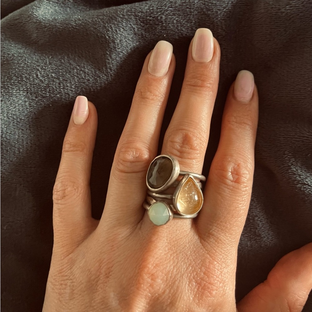 Fly Free design Beautiful stacking rings